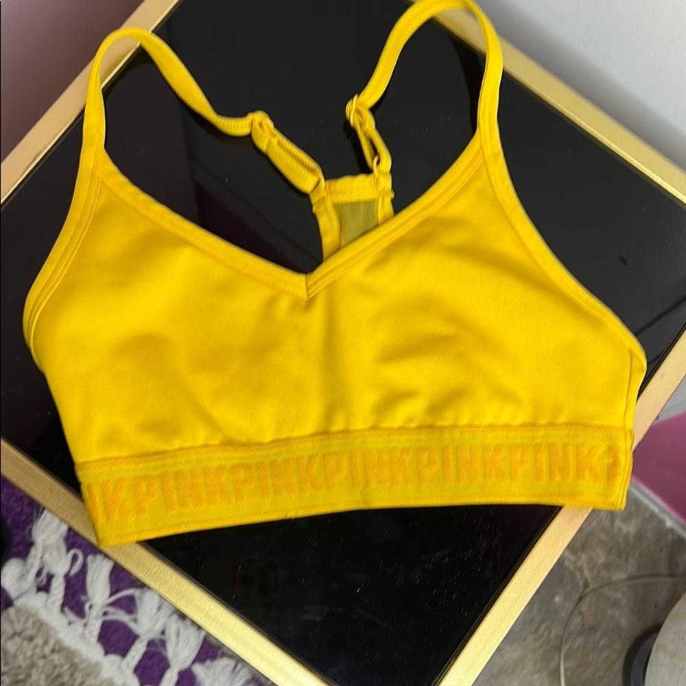 Yellow Sports Bra